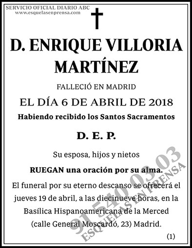 Enrique Villoria Martínez